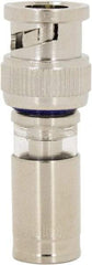 Ideal - Straight, BNC Compression Coaxial Connector - Compatible with RG6, Brass Body - All Tool & Supply