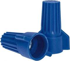 Ideal - 3, 12 to 2, 6 AWG, 600 Volt, Flame Retardant, Wing Twist on Wire Connector - Blue, 221°F - All Tool & Supply