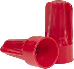 Ideal - 2, 18 to 5, 12 AWG, 600 Volt, Flame Retardant, Standard Twist on Wire Connector - Red, 221°F - All Tool & Supply