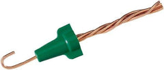 Ideal - 2, 14 to 4, 12 AWG, 600 Volt, Flame Retardant, Wing Twist on Wire Connector - Green, 221°F - All Tool & Supply