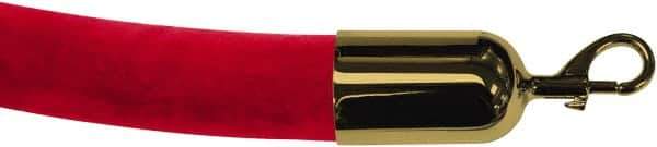 Tensator - 8' Long x 2" Wide Velour Rope - Red - All Tool & Supply