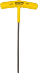 Bondhus - 9/64" Hex, T-Handle Cushion Grip, Hex Key - 6" OAL, Protanium High Torque Steel, Inch System of Measurement - All Tool & Supply