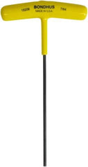 Bondhus - 7/64" Hex, T-Handle Cushion Grip, Hex Key - 6" OAL, Protanium High Torque Steel, Inch System of Measurement - All Tool & Supply