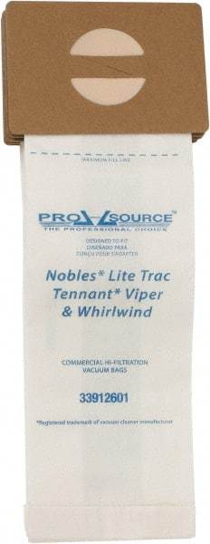 PRO-SOURCE - Meltblown Polypropylene & Paper Vacuum Bag - For Nobles Lite Trac, Tennant Viper & Whirlwind, Blue Star 16 Dual Motor Vac & V-HDU-14 - All Tool & Supply