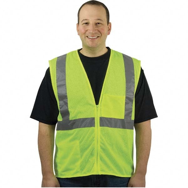 PIP - Size L Yellow Mesh General Purpose High Visibility Vest - All Tool & Supply