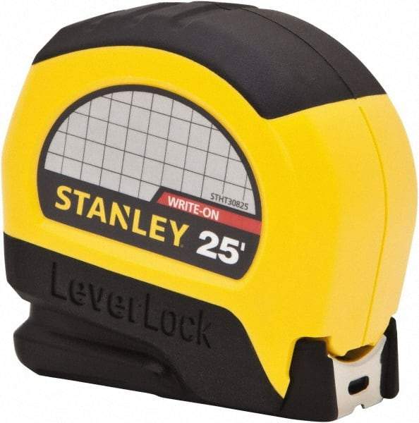 Stanley - 25' x 1" Tape Measure - 1/16" Graduation - All Tool & Supply