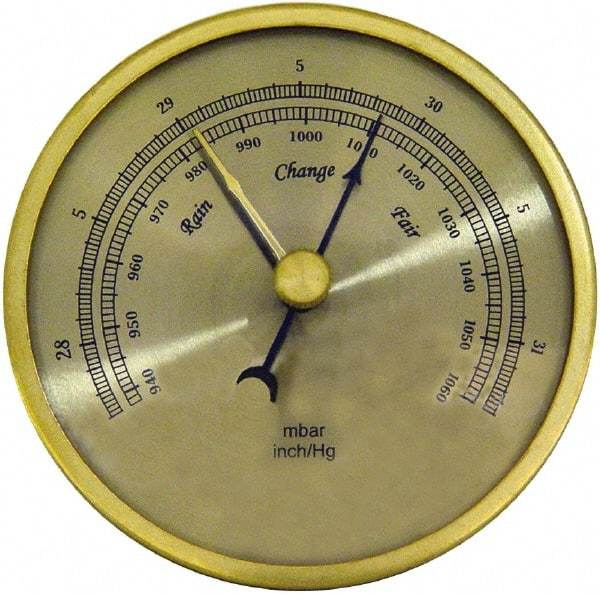 General - Inches of Hg/mbar Scale, Barometer - All Tool & Supply