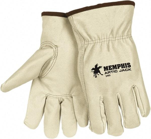 MCR Safety - Size L Cold Protection Work Gloves - For General Purpose, Uncoated, Beige, Paired - All Tool & Supply