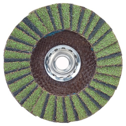 ‎6″ × 1/4″ × 5/8″-11 Neon R766 Flap Disc Type 27 Flat 60 Grit - All Tool & Supply