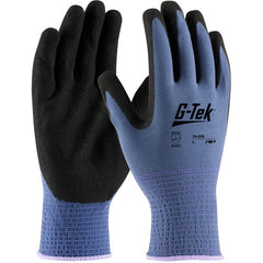 ‎34-500/XL Seamless Knits General Duty - G-Tek GP - 13G Blue Nylon Shell - Black Nitrile MicroSurface Grip