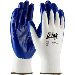 34-C229/S Seamless Knits General Duty - G-Tek GP - White 13G Nylon Shell - Blue Nitrile Smooth Grip