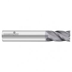 25mm Dia. x 100mm Overall Length 4-Flute 2mm C/R Solid Carbide SE End Mill-Round Shank-Center Cut-FC18 - All Tool & Supply