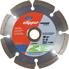 Wet & Dry Cut Saw Blade: 4″ Dia, 7/8″ Arbor Hole, 0.08″ Kerf Width, 8 Teeth High Speed Steel Teeth, Use on Masonry, Standard Arbor