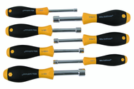 7 Piece - 3/16 - 1/2 - SoftFinish® Cushion Grip Nut Driver Hollow Shaft Set - All Tool & Supply