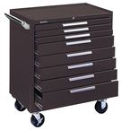 8-Drawer Roller Cabinet w/ball bearing Dwr slides - 40'' x 20'' x 34'' Brown - All Tool & Supply