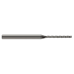 Miniature End Mills - Long Flute - 0.0780″ (5/64″) Cutter Diameter × 0.9400″ Length of Cut Carbide Square End Mill, 3 Flutes - Exact Industrial Supply