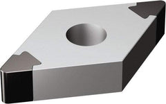 Sandvik Coromant - DNGA433 Grade 7025 CBN Turning Insert - Uncoated, 55° Diamond, 1/2" Inscr Circle, 3/16" Thick, 3/64" Corner Radius - All Tool & Supply