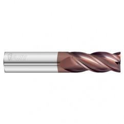 3/8 Dia. x 3 Overall Length 4-Flute .010 C/R Solid Carbide SE End Mill-Round Shank-Center Cut-FC20 - All Tool & Supply