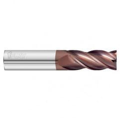 3/8 Dia. x 3 Overall Length 4-Flute .010 C/R Solid Carbide SE End Mill-Round Shank-Center Cut-FC20 - All Tool & Supply