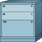 Bench-Standard Cabinet - 3 Drawers - 30 x 28-1/4 x 33-1/4" - Multiple Drawer Access - All Tool & Supply