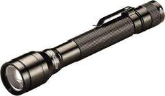 Streamlight - White LED Bulb, 250 Lumens, Industrial/Tactical Flashlight - Black Aluminum Body, 2 AA Alkaline Batteries Included - All Tool & Supply