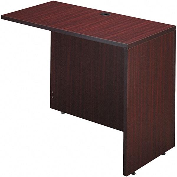 ALERA - Woodgrain Laminate Return/Bridge Shell Desk - 42" Wide x 23-5/8" Deep x 29-5/8" High, Mahogany - All Tool & Supply