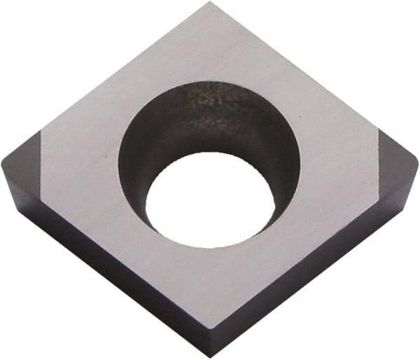 Kyocera - CCMW3251 ME Grade KBN475 CBN Turning Insert - 80° Diamond, 3/8" Inscr Circle, 5/32" Thick, 1/64" Corner Radius - All Tool & Supply