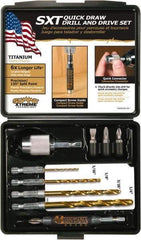 Montana - 10 Piece, Quick Draw Drill & Drive Set - 0.05 to 1/4" Hex, 1/4" Drive - All Tool & Supply