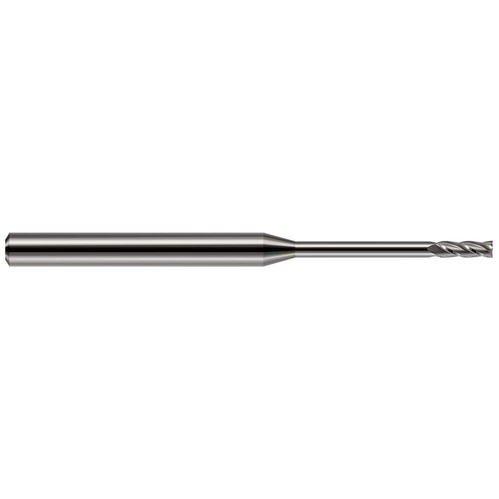 Harvey Tool - Square End Mills; Mill Diameter (Decimal Inch): 0.0600 ; Length of Cut (Decimal Inch): 0.1800 ; Material: Solid Carbide ; Finish/Coating: Uncoated ; Shank Diameter (Inch): 1/8 ; Single or Double End: Single - Exact Industrial Supply