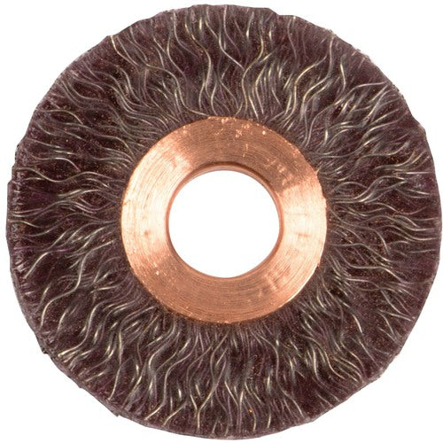 2″ Polyflex Encapsulated Small Diameter Crimped Wire Wheel, .014″ Steel Fill, 1/2″ Arbor Hole - All Tool & Supply