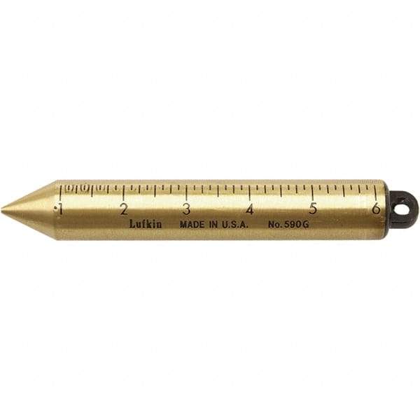 Lufkin - Plumb Bobs Weight (oz.): 20.00 Material: Brass - All Tool & Supply