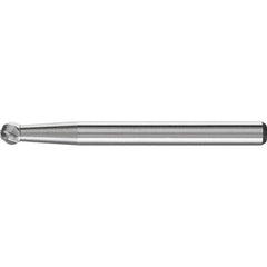 PFERD - SD-42, 1/8" Cut Diam, 1/8" Shank Diam, Carbide Inox Cut Ball Burr - Exact Industrial Supply