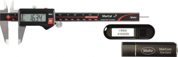 Mahr Federal - 0 to 150mm Range, 0.01mm Resolution, IP67 Electronic Caliper - Stainless Steel with 40mm Jaws, SPC Output - All Tool & Supply