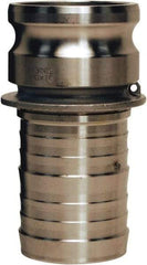 Dixon Valve & Coupling - 1-1/2" Stainless Steel Cam & Groove Suction & Discharge Hose Male Adapter Hose Shank - Part E, 250 Max psi - All Tool & Supply