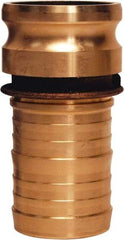 Dixon Valve & Coupling - 4" Brass Cam & Groove Suction & Discharge Hose Male Adapter Hose Shank - Part E, 100 Max psi - All Tool & Supply