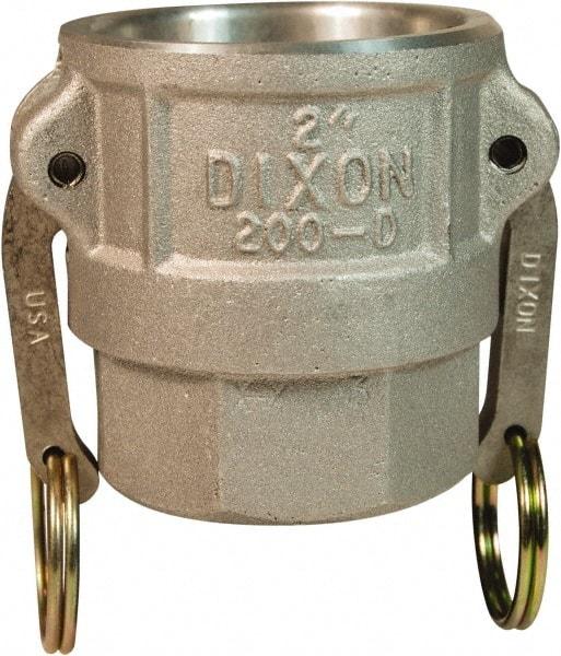 Dixon Valve & Coupling - 6" Aluminum Cam & Groove Suction & Discharge Hose Female Coupler Female NPT Thread - Part D, 6" Thread, 75 Max psi - All Tool & Supply