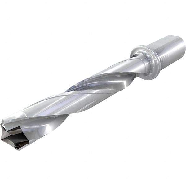 Iscar - 14 to 14.49mm Diam, 400mm Max Drill Depth, 455.5mm OAL, Replaceable Tip Drill - 17.9331" OAL - All Tool & Supply