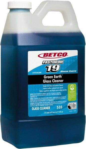 Betco - 2 L Plastic Bottle Pleasant Glass Cleaner - Concentrated, Use on Glass Surfaces - All Tool & Supply