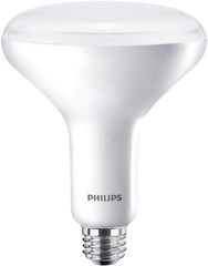 Philips - 9 Watt LED Flood/Spot Medium Screw Lamp - 2,700°K Color Temp, 650 Lumens, 120 Volts, Dimmable, Shatter Resistant, BR30, 25,000 hr Avg Life - All Tool & Supply