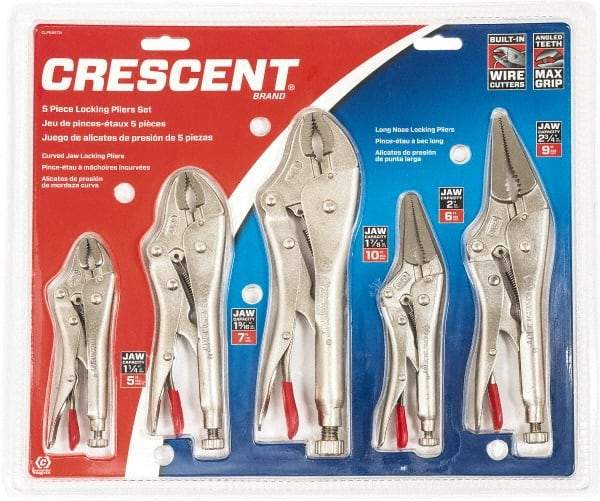 Crescent - 5 Piece Locking Plier Set - All Tool & Supply