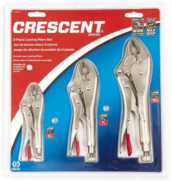 Crescent - 3 Piece Locking Plier Set - All Tool & Supply