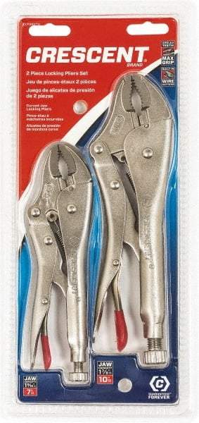 Crescent - 2 Piece Locking Plier Set - All Tool & Supply