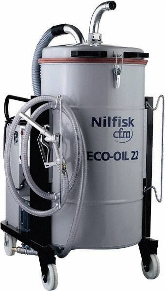 Nilfisk - 48 Gal, Painted Steel Tank, Wet, Machine Shop Vacuum Cleaner - 11.4 Amps - All Tool & Supply