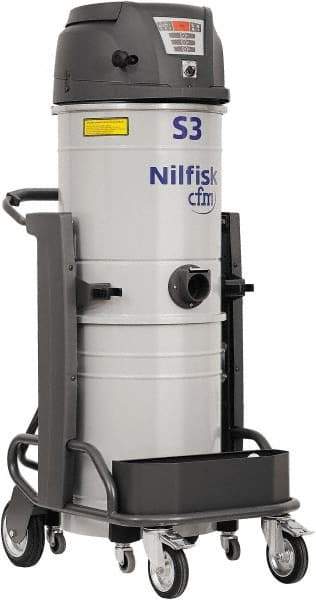 Nilfisk - 13 Gal, Painted Steel Tank, Dry, HEPA Vacuum Cleaner - 15.8 Amps - All Tool & Supply