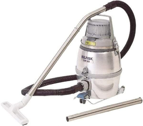 Nilfisk - 3.24 Gal, Aluminum Tank, Dry, Clean Room Vacuum Cleaner - 1.5 hp, 10 Amps - All Tool & Supply