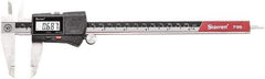 Starrett - 0 to 200mm Range, 0.01mm Resolution, Electronic Caliper - Stainless Steel with 1-1/2" Stainless Steel Jaws, 0.02mm Accuracy - All Tool & Supply