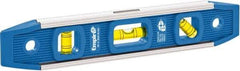 Empire Level - Magnetic 9" Long 3 Vial Torpedo Level - Aluminum, Blue, 1 Plumb, 1 Level & 1 45° Vials - All Tool & Supply