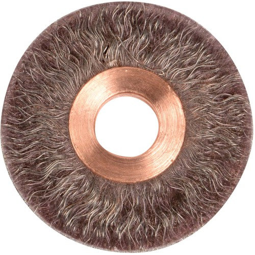 2″ Polyflex Encapsulated Small Diameter Crimped Wire Wheel, .0104″ Steel Fill, 1/2″ Arbor Hole - All Tool & Supply