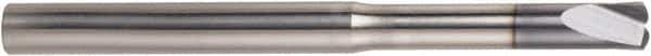 Niagara Cutter - 1/4", 2 Flute, Single End, Solid Carbide, 0.0322" Corner Radius End Mill - 3-1/2" OAL, 0° Helix, 0.36mm LOC - All Tool & Supply