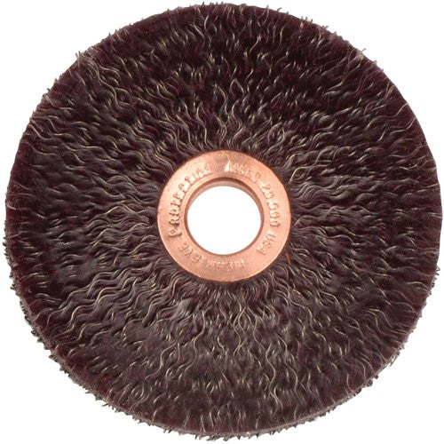 3″ Polyflex Encapsulated Small Diameter Crimped Wire Wheel, .0118″ Steel Fill, 1/2″ Arbor Hole - All Tool & Supply